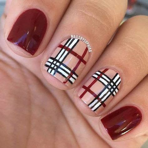 plaid nail stamp burberry|burberry nails holiday plaid.